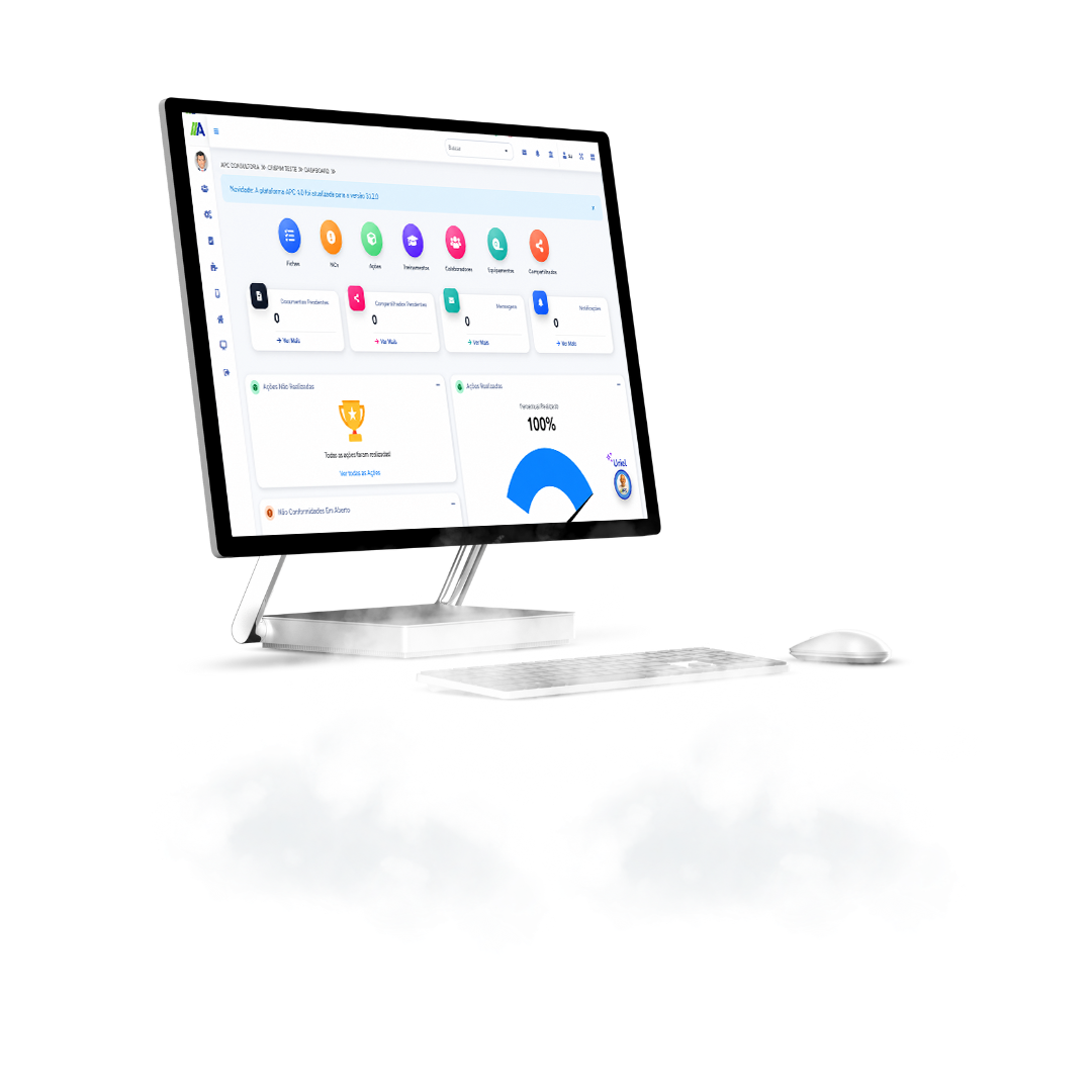 Ilustração de dashboard do APC 4.0